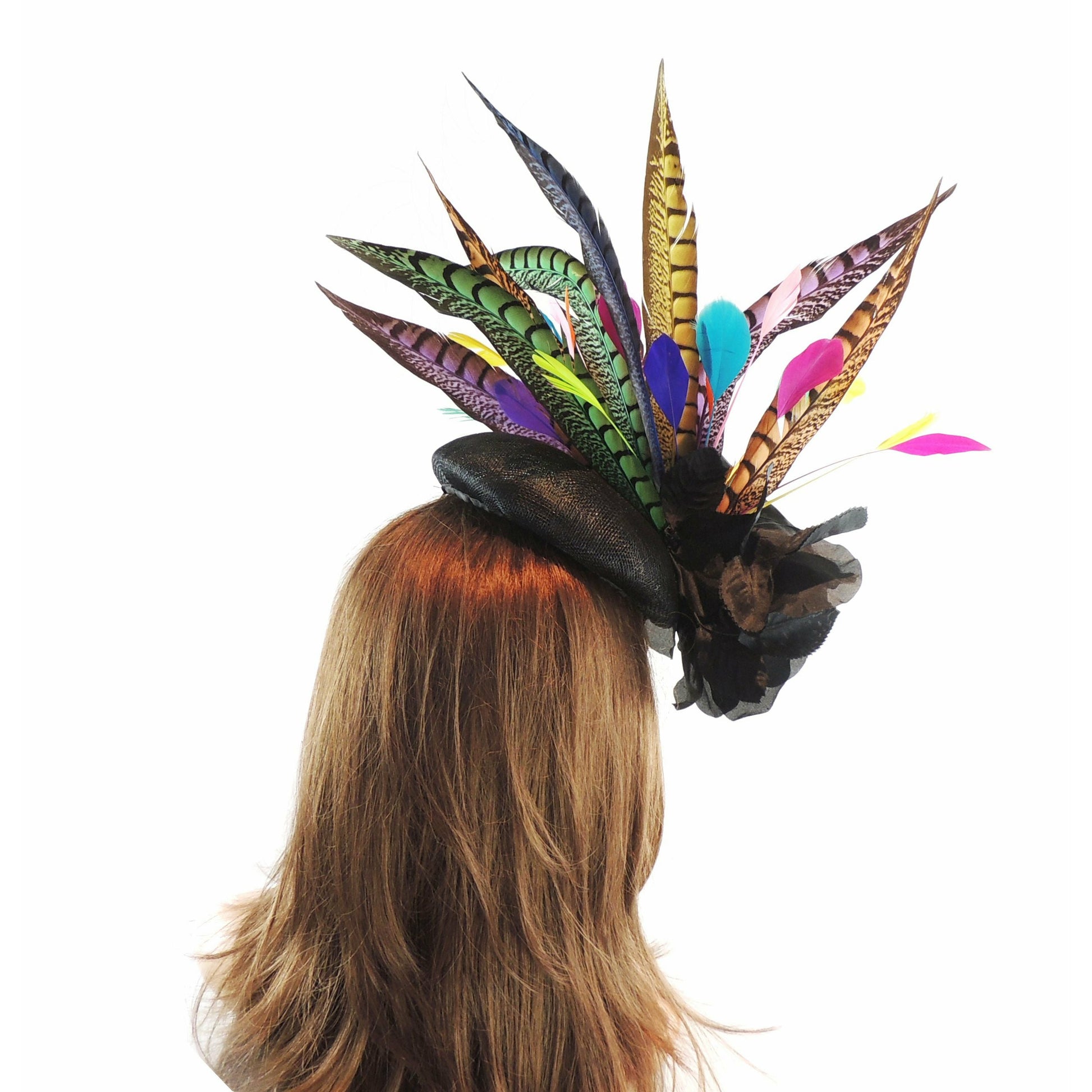 Oceane Oaks Derby Ascot Multicolour Fascinator Hat - Hats By Cressida
