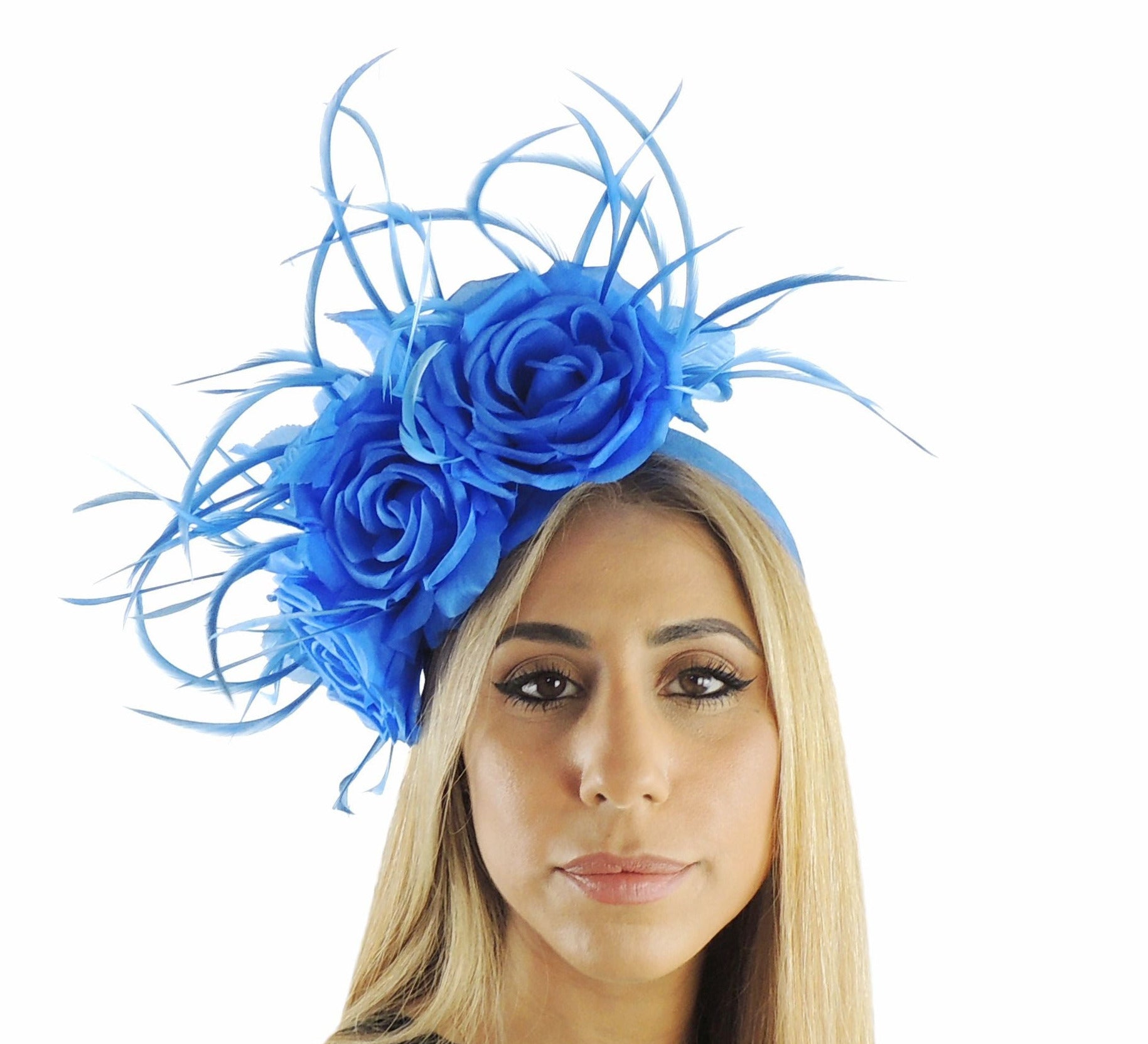 Jasmina Silk & Feather Fascinator Hat - Hats By Cressida
