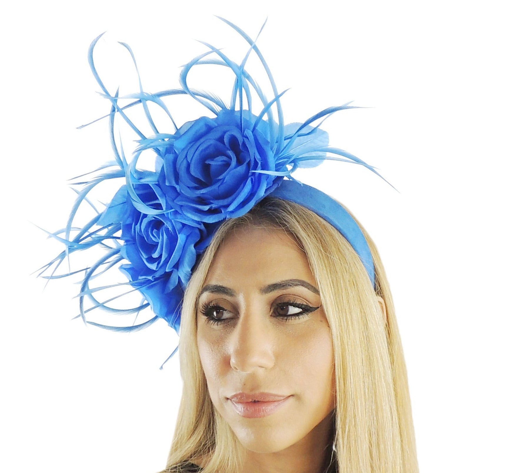 Jasmina Silk & Feather Fascinator Hat - Hats By Cressida