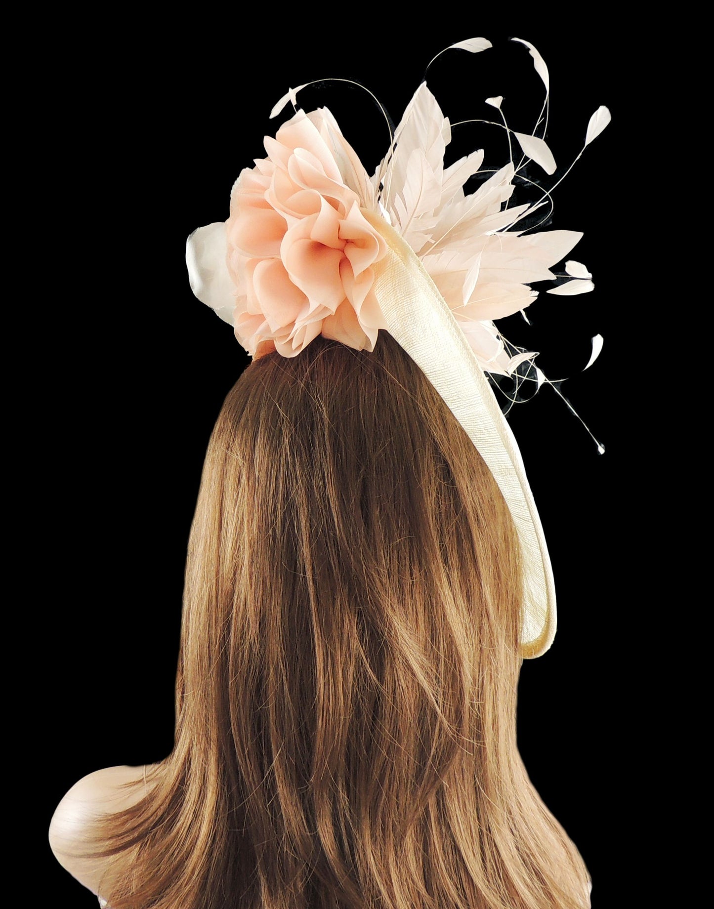 Faith Feather Ascot Disc Fascinator Hat - Hats By Cressida