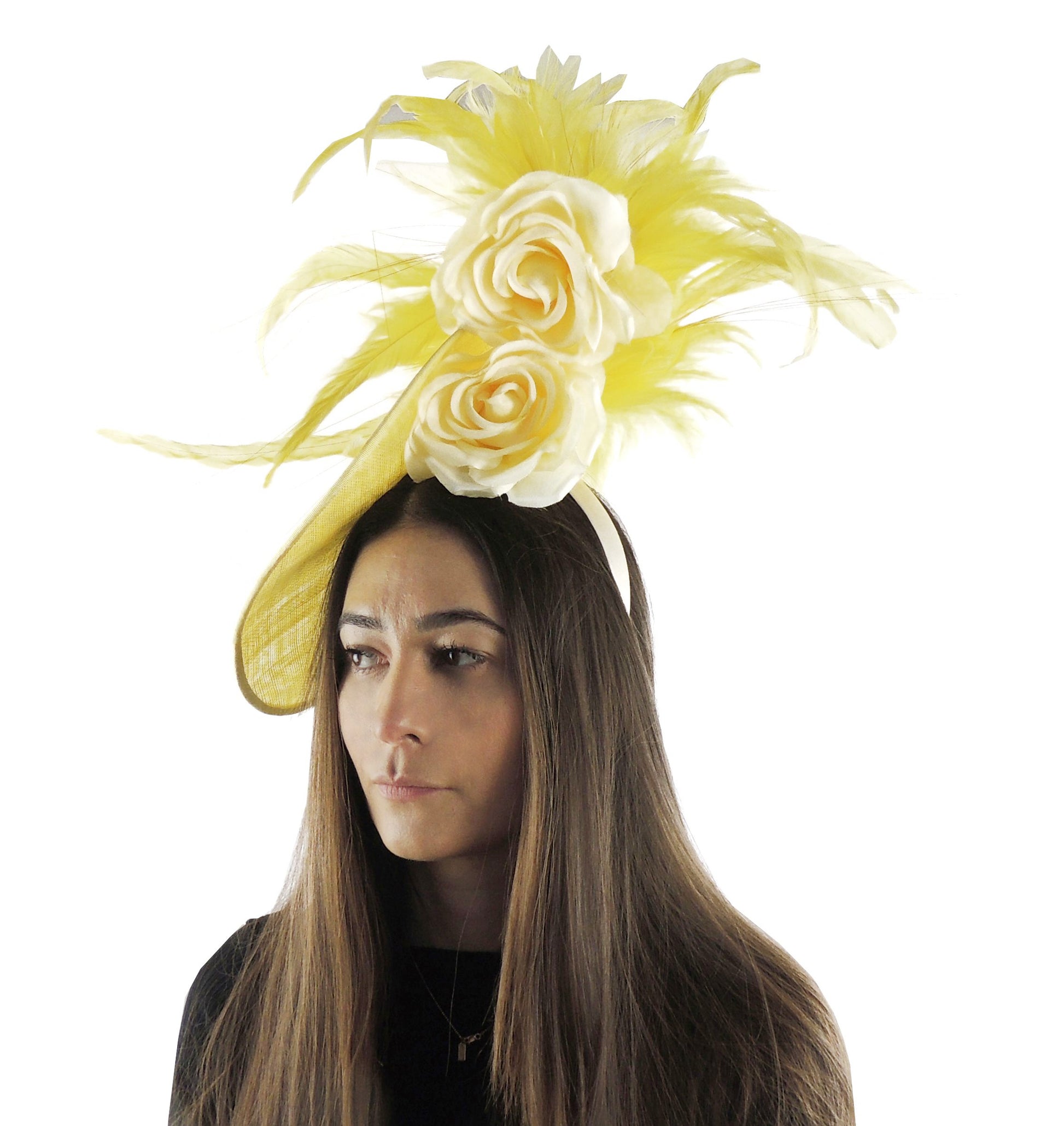 Kira Wavy Rose Fascinator Hat - Hats By Cressida