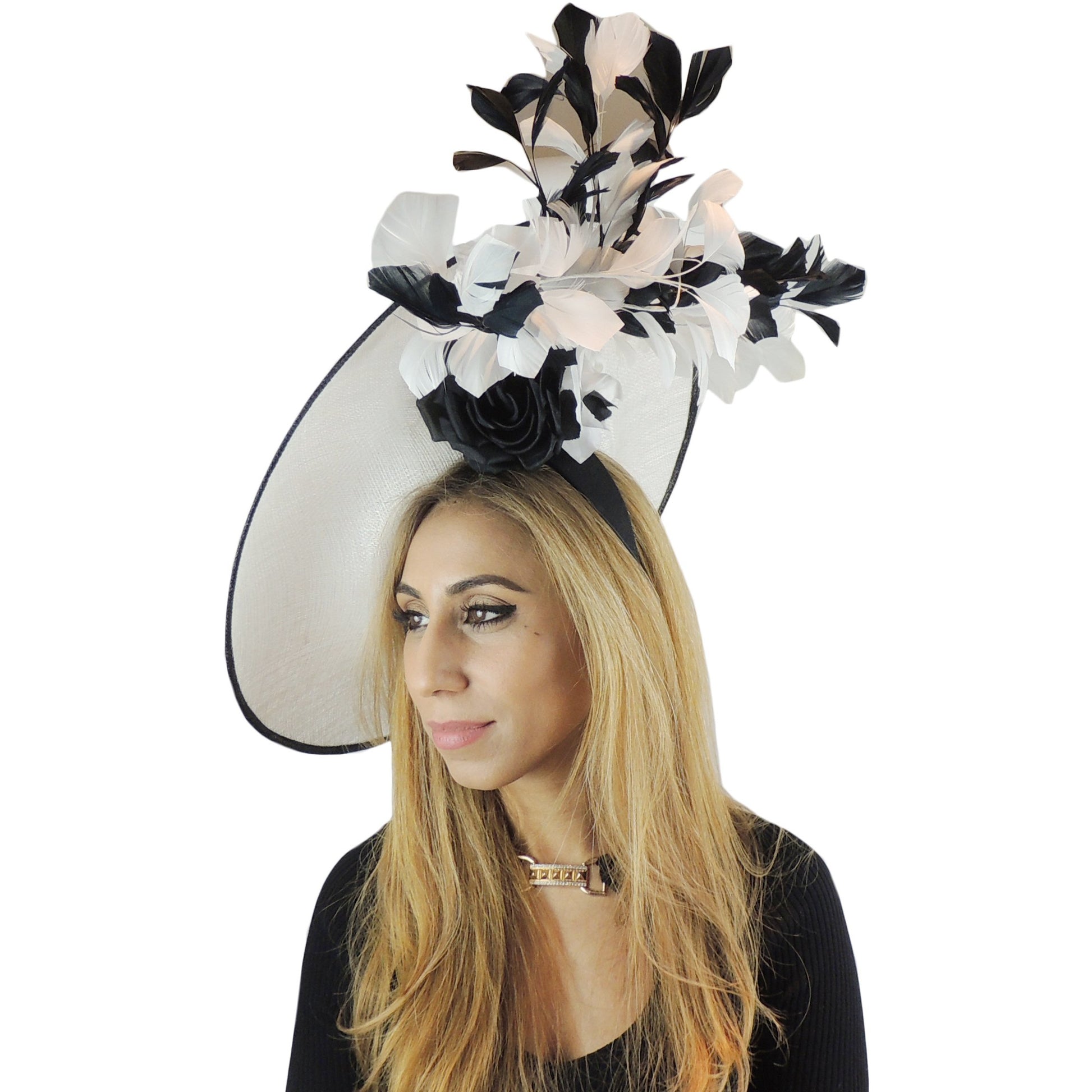 Gabi Large Ascot Disc Fascinator Hat - Hats By Cressida