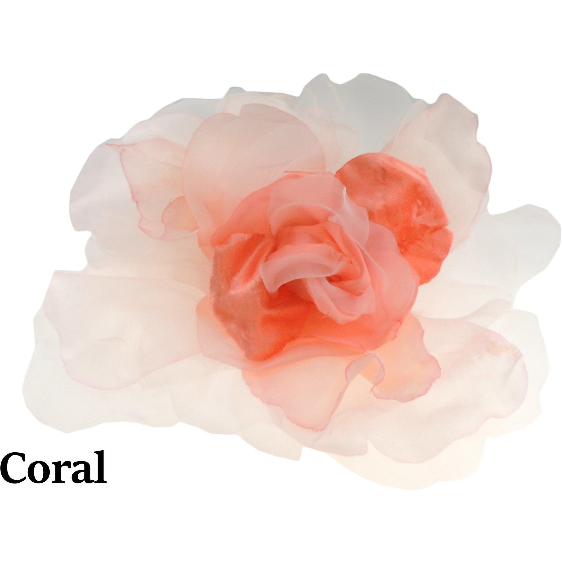 Ariel Feather Silk Flower Saucer Fascinator - Hats By Cressida