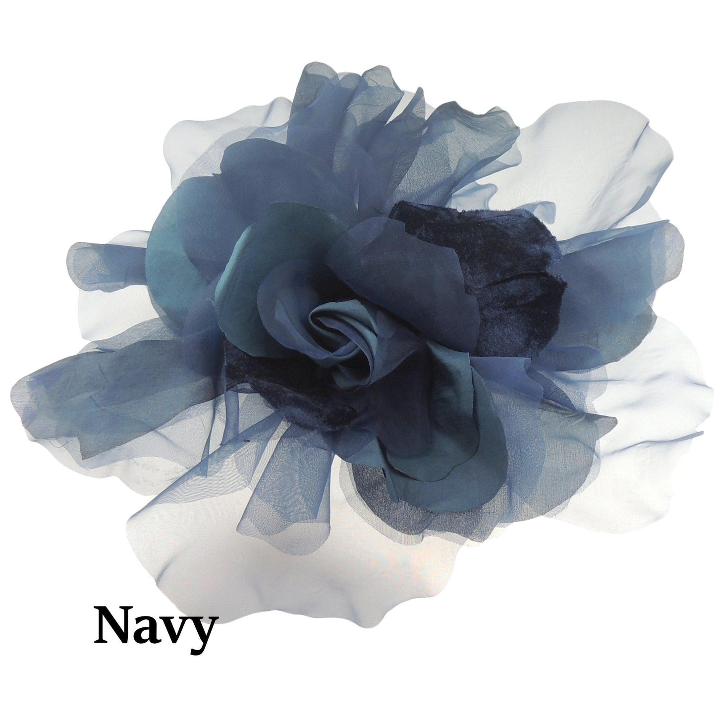 Catarina Feather Silk Flower Saucer Fascinator - Hats By Cressida
