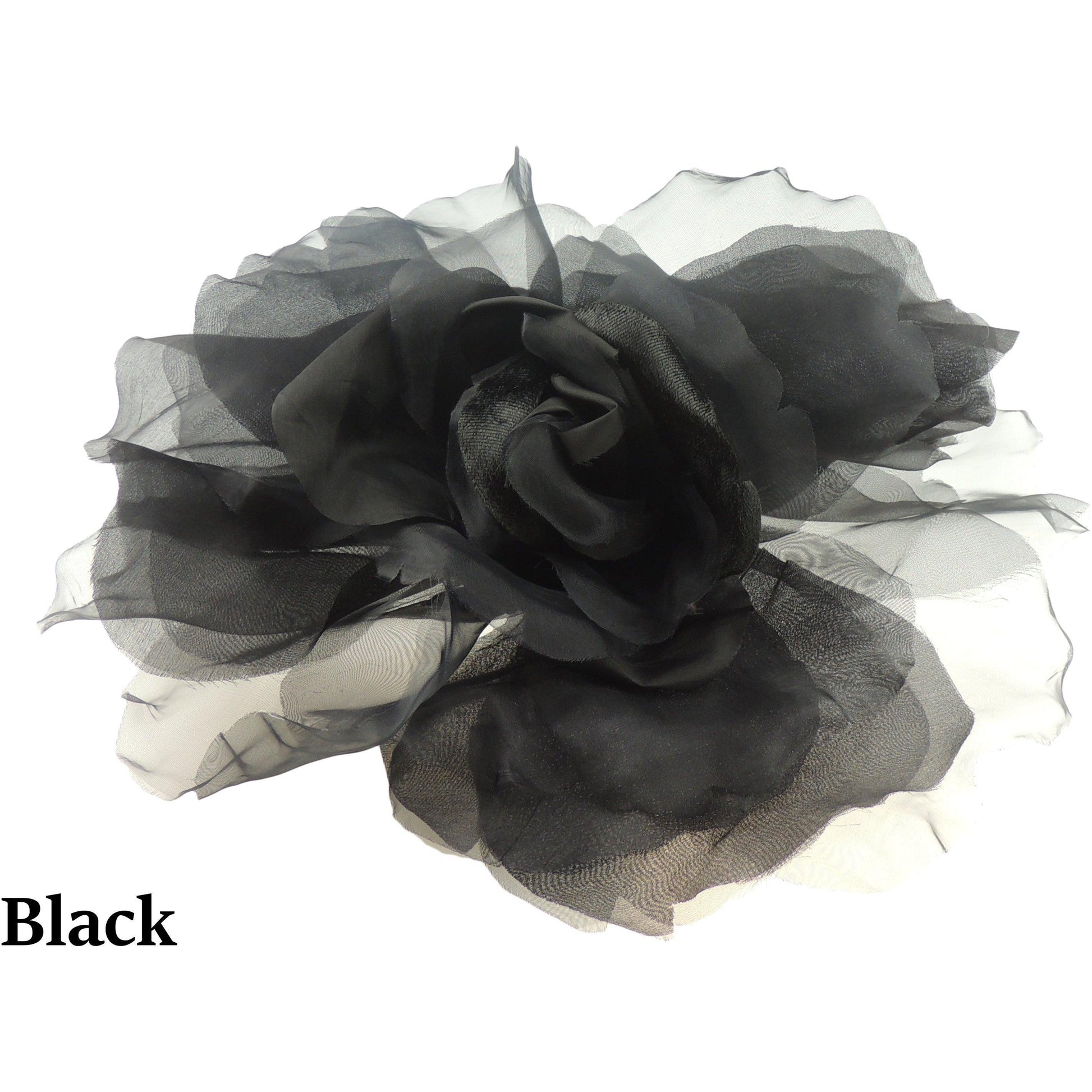 Ariel Feather Silk Flower Saucer Fascinator - Hats By Cressida