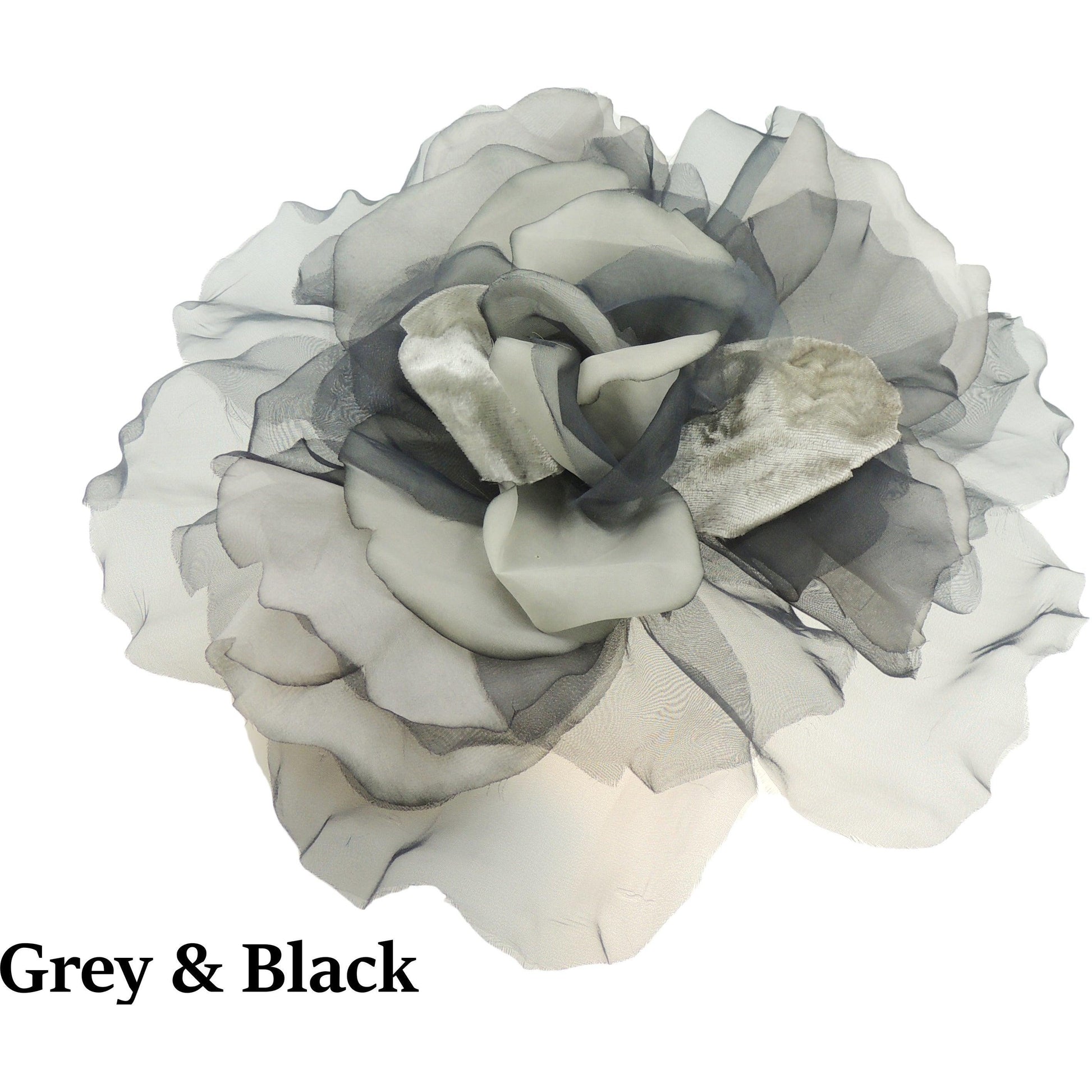 Catarina Feather Silk Flower Saucer Fascinator - Hats By Cressida
