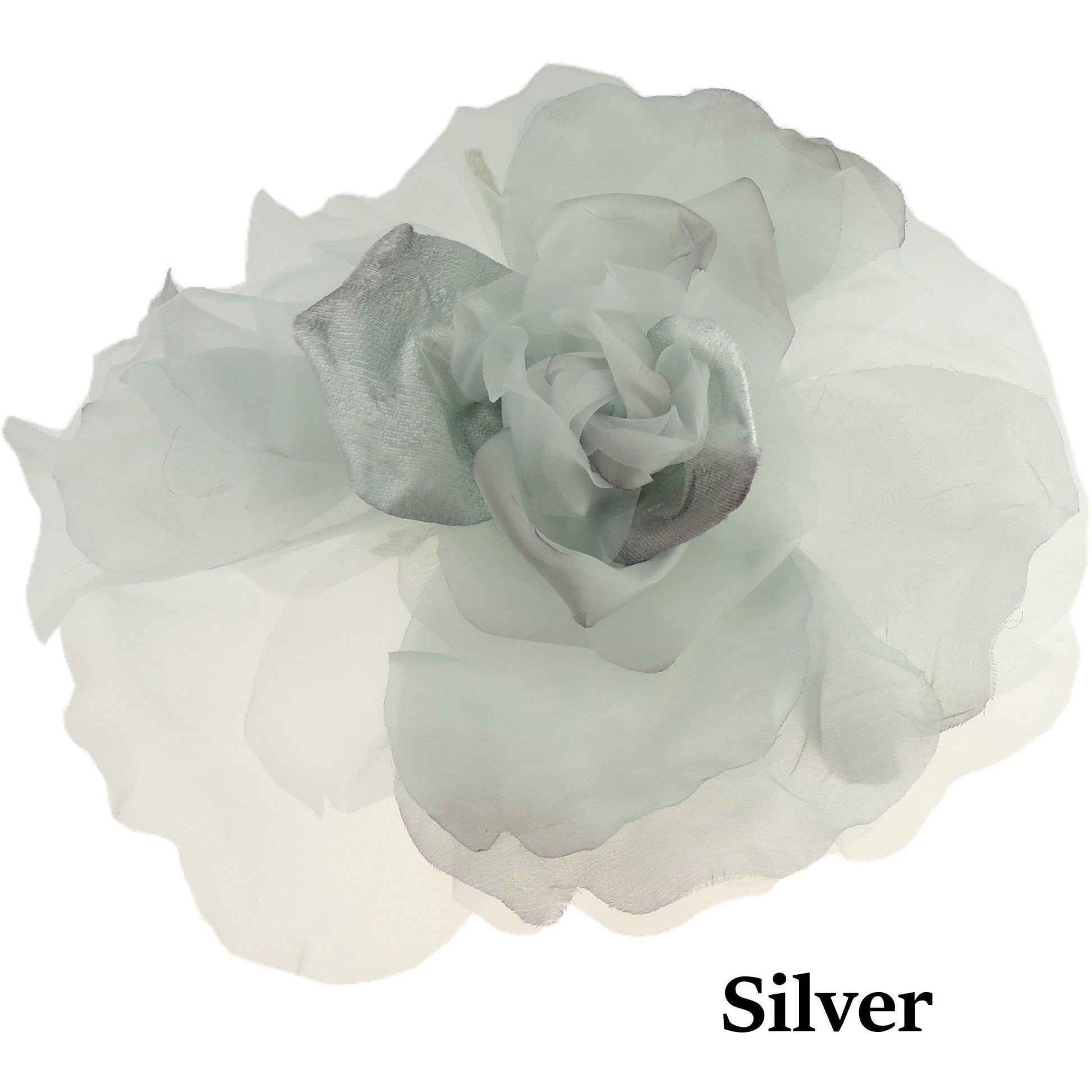 Catarina Feather Silk Flower Saucer Fascinator - Hats By Cressida