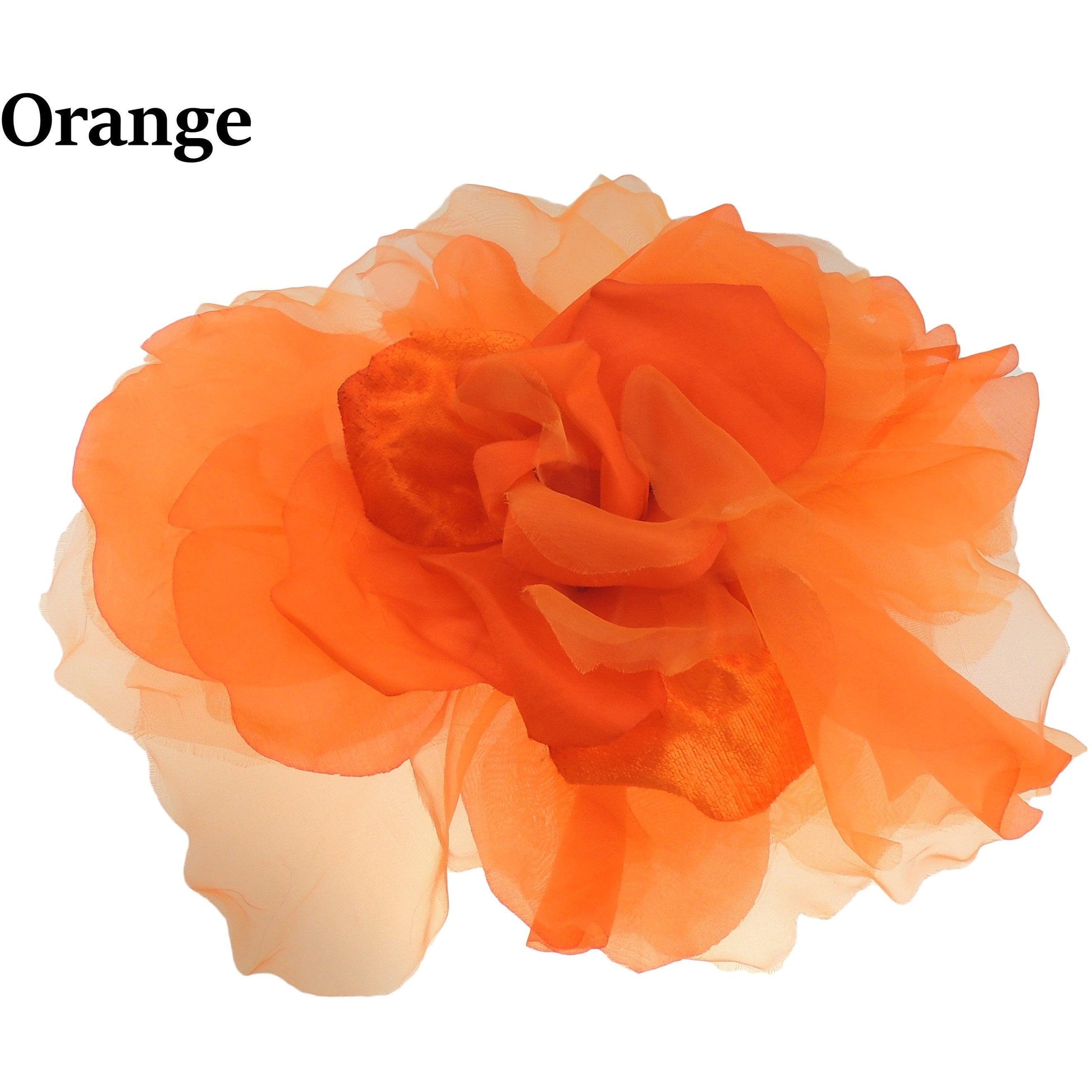Ariel Feather Silk Flower Saucer Fascinator - Hats By Cressida