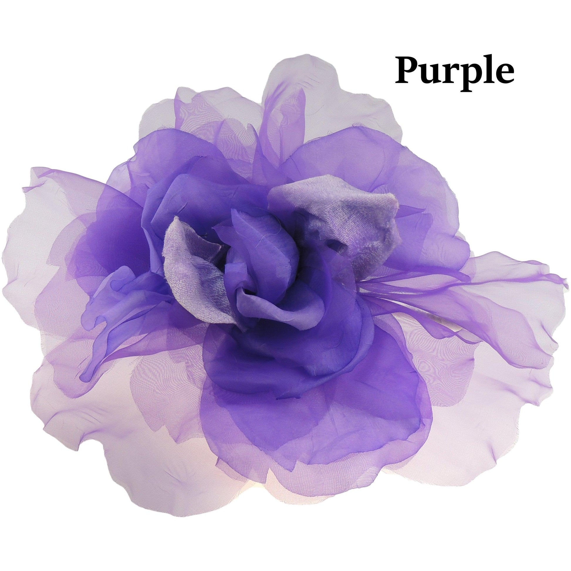 Catarina Feather Silk Flower Saucer Fascinator - Hats By Cressida