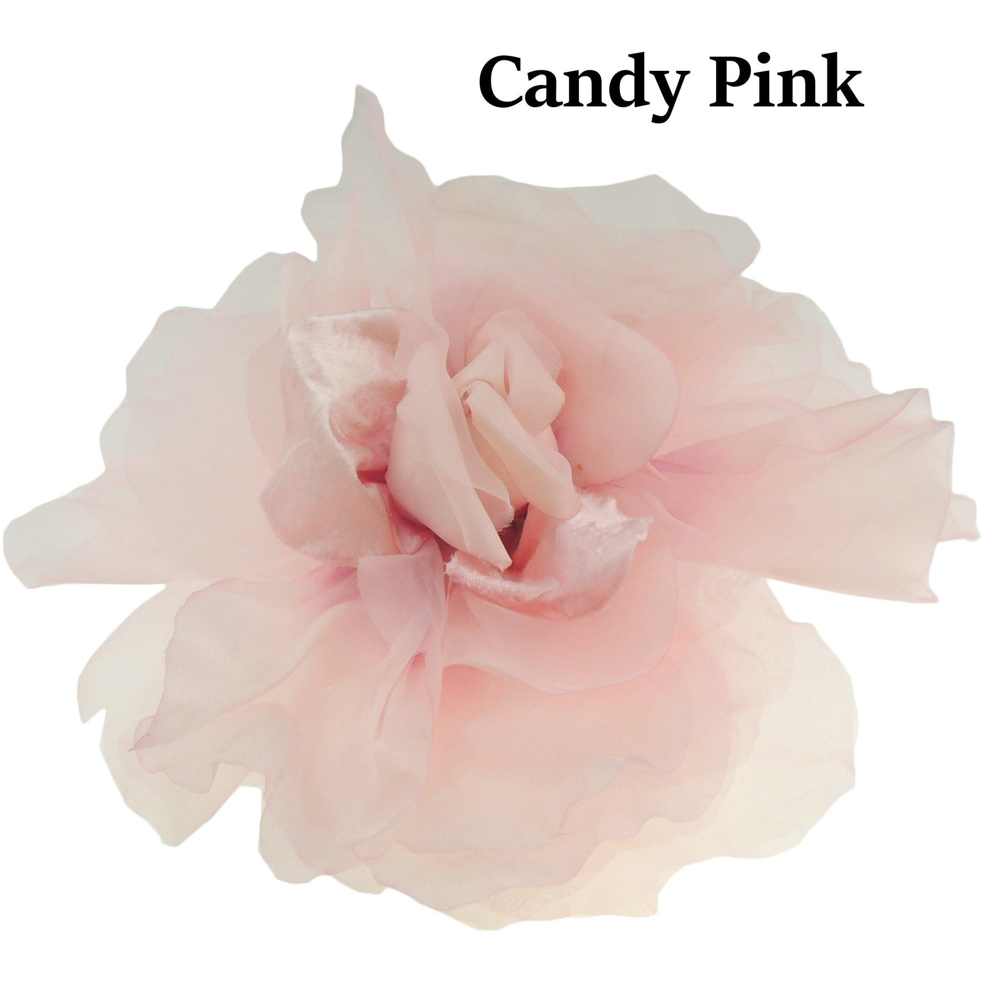 Ariel Feather Silk Flower Saucer Fascinator - Hats By Cressida